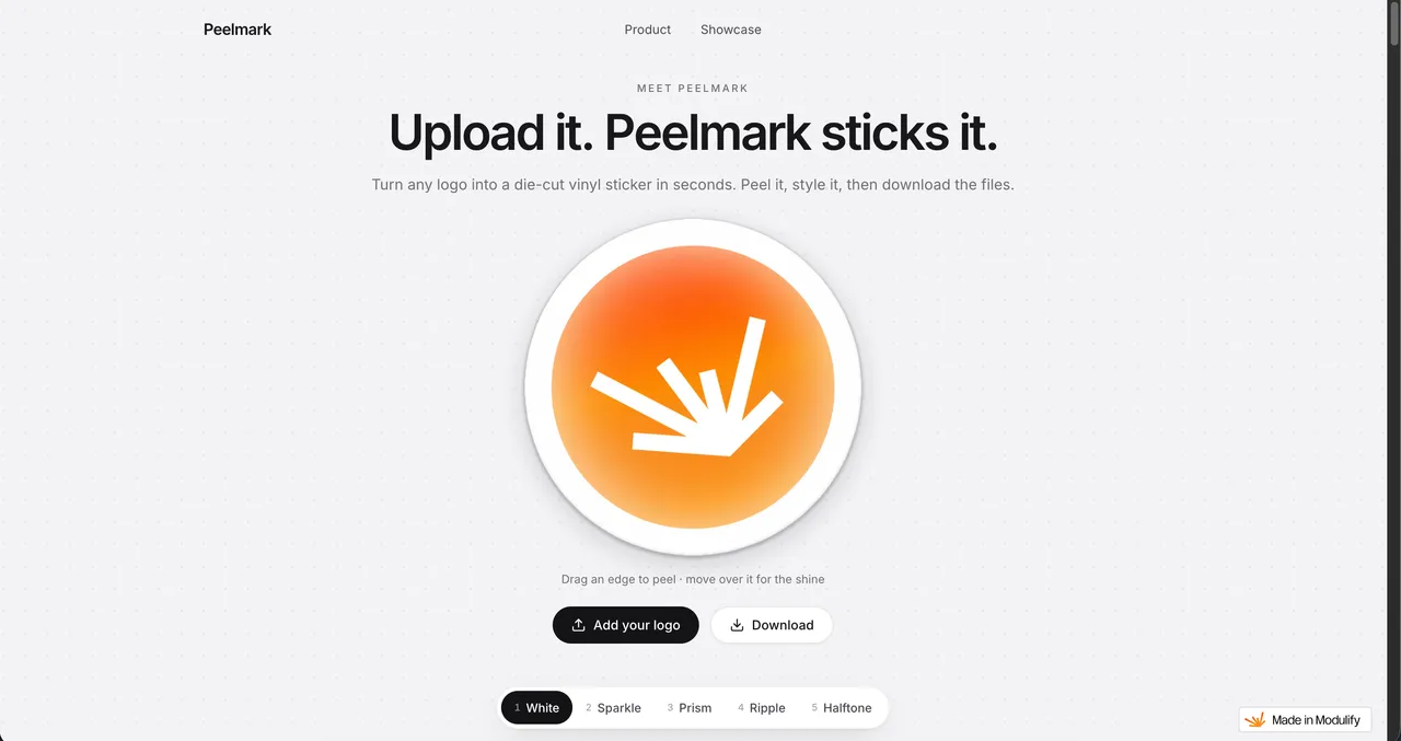 Peelmark template preview