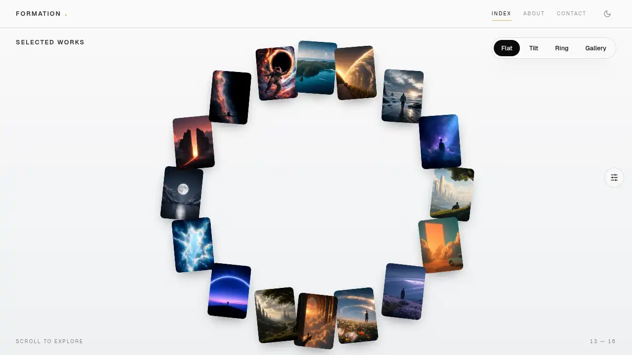 Formation template preview