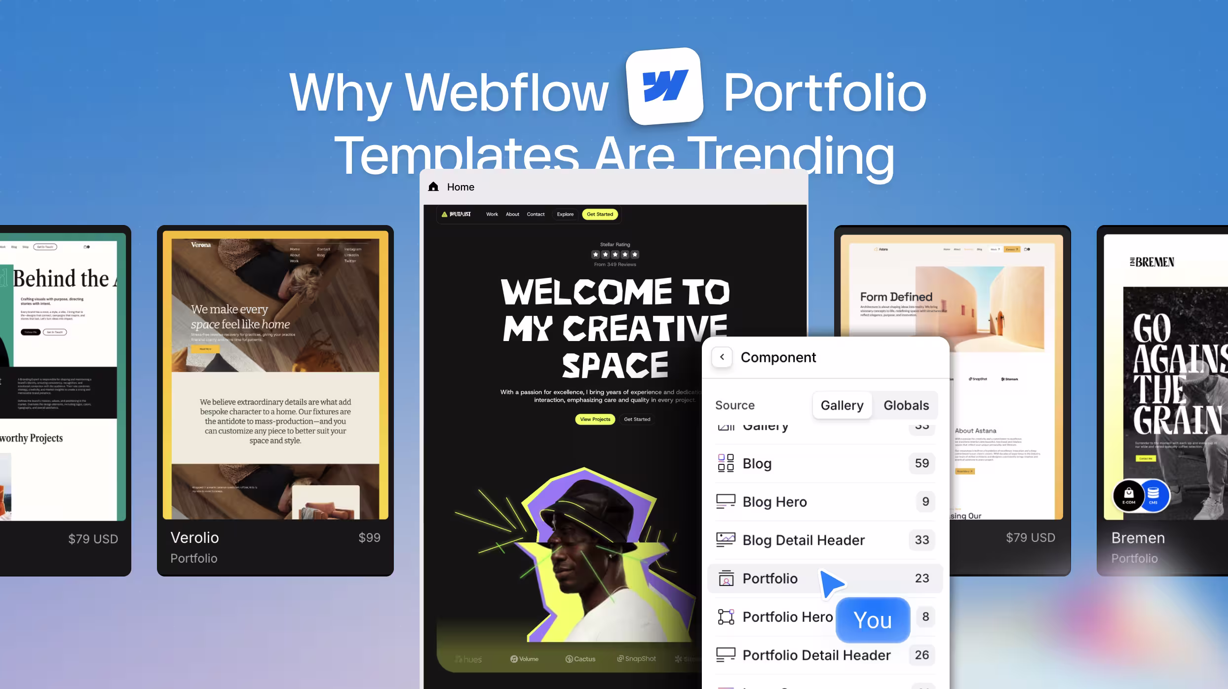 Why Webflow Portfolio Templates Are Trending