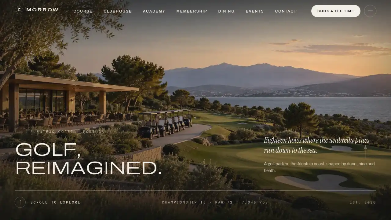 Morrow Golf Park template preview