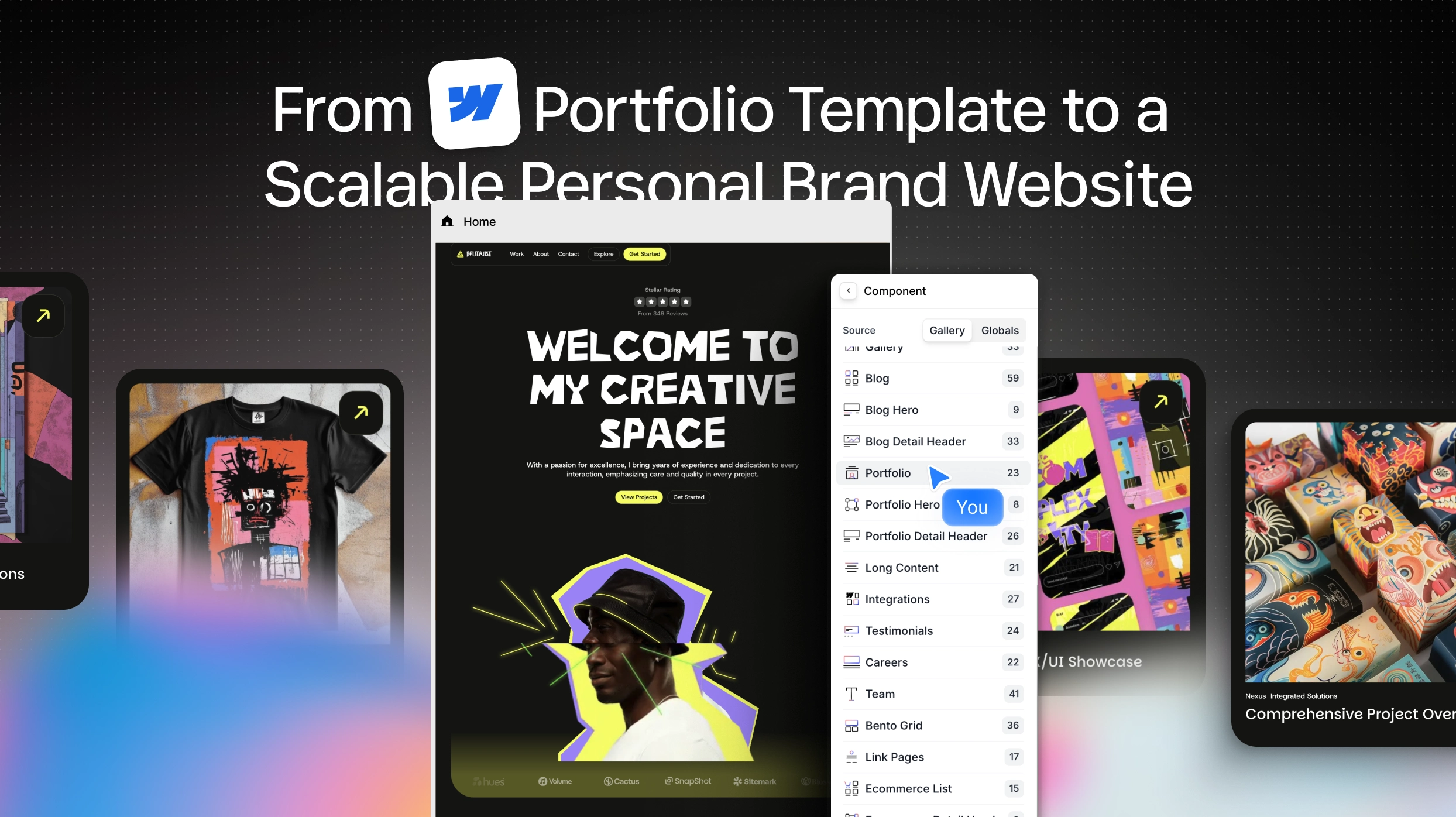 From Webflow Portfolio Template to a Scalable Personal Brand Website