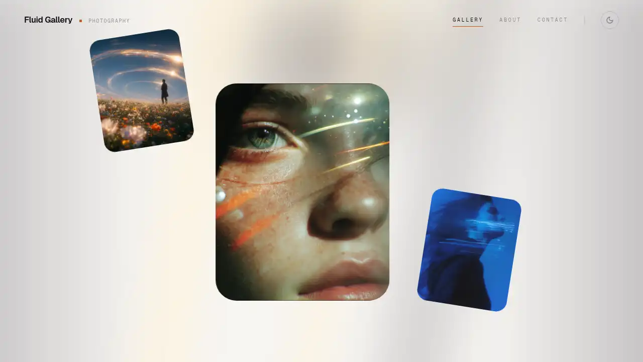Fluid Gallery template preview